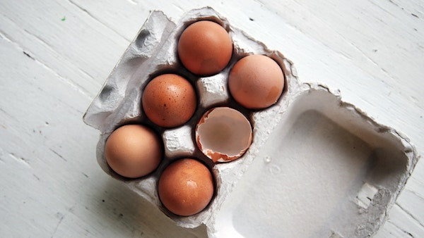 Eier mit Protein