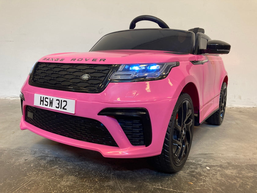 In zicht perzik vinger Range Rover Velar accu kinderauto in roze kopen? Ridecars kinderauto's