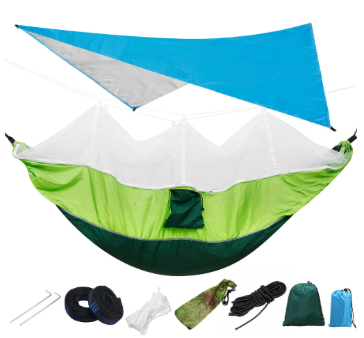 Details about   IPRee 300KG Load 18pcs/set Lightweight Portable Camping Hammock and Tent Awning