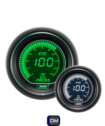 GENUINE Prosport 52mm Evo Green White Display LCD Digital Turbo Boost Gauge BAR
