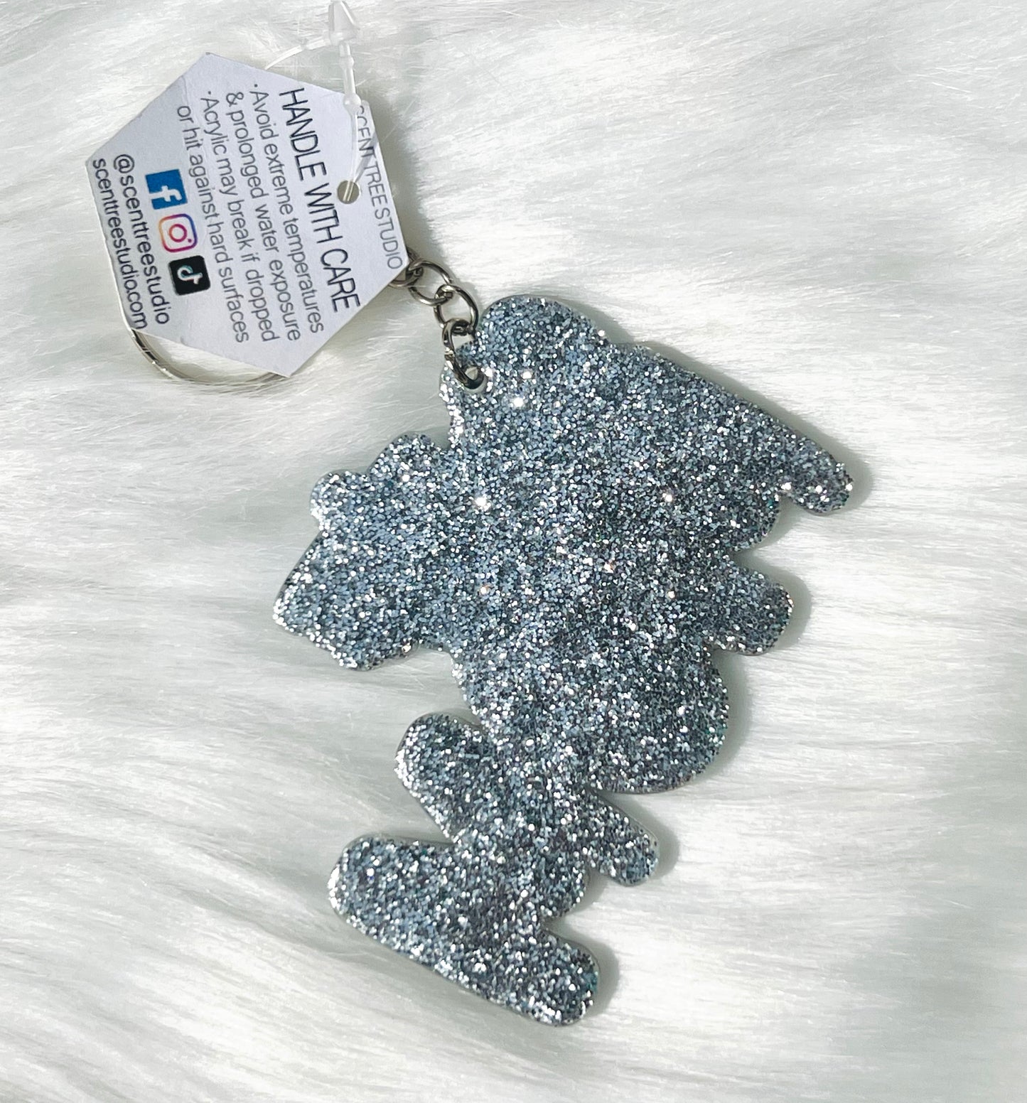 Blue Cat Mom Keychain - 3 Inch - Scent Tree Studio