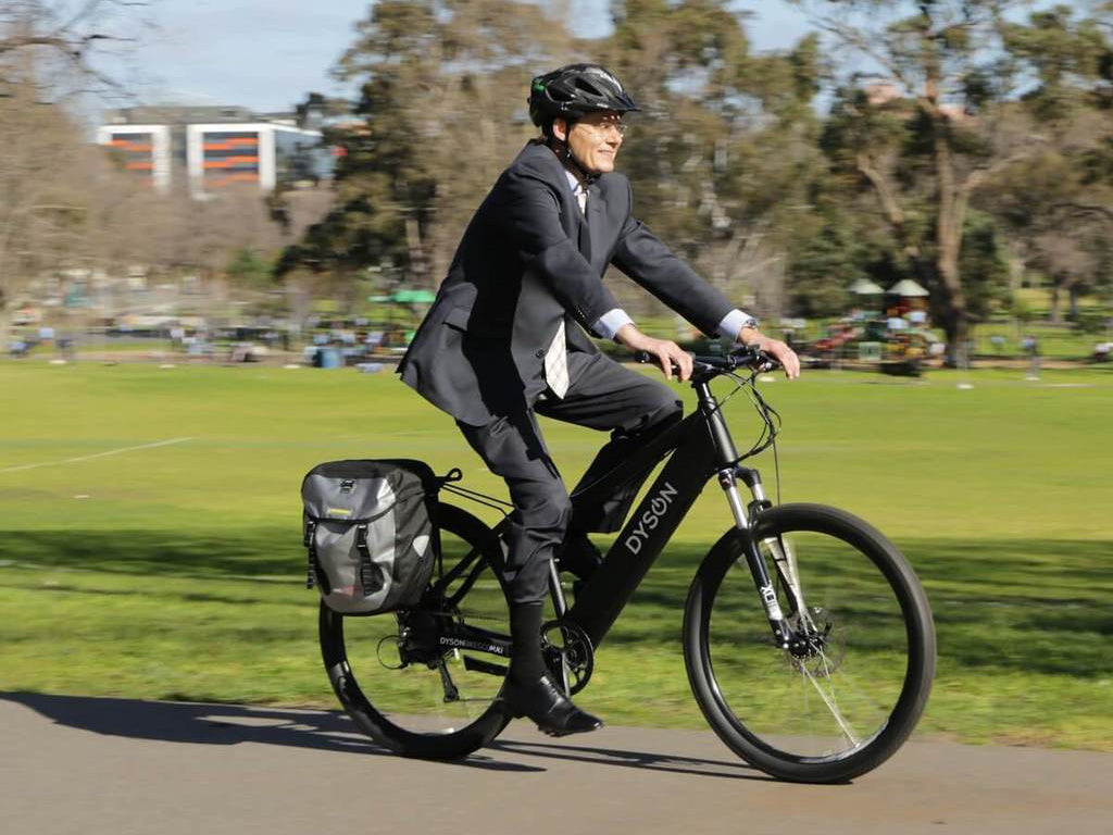 Commuting to the office on an e-bike