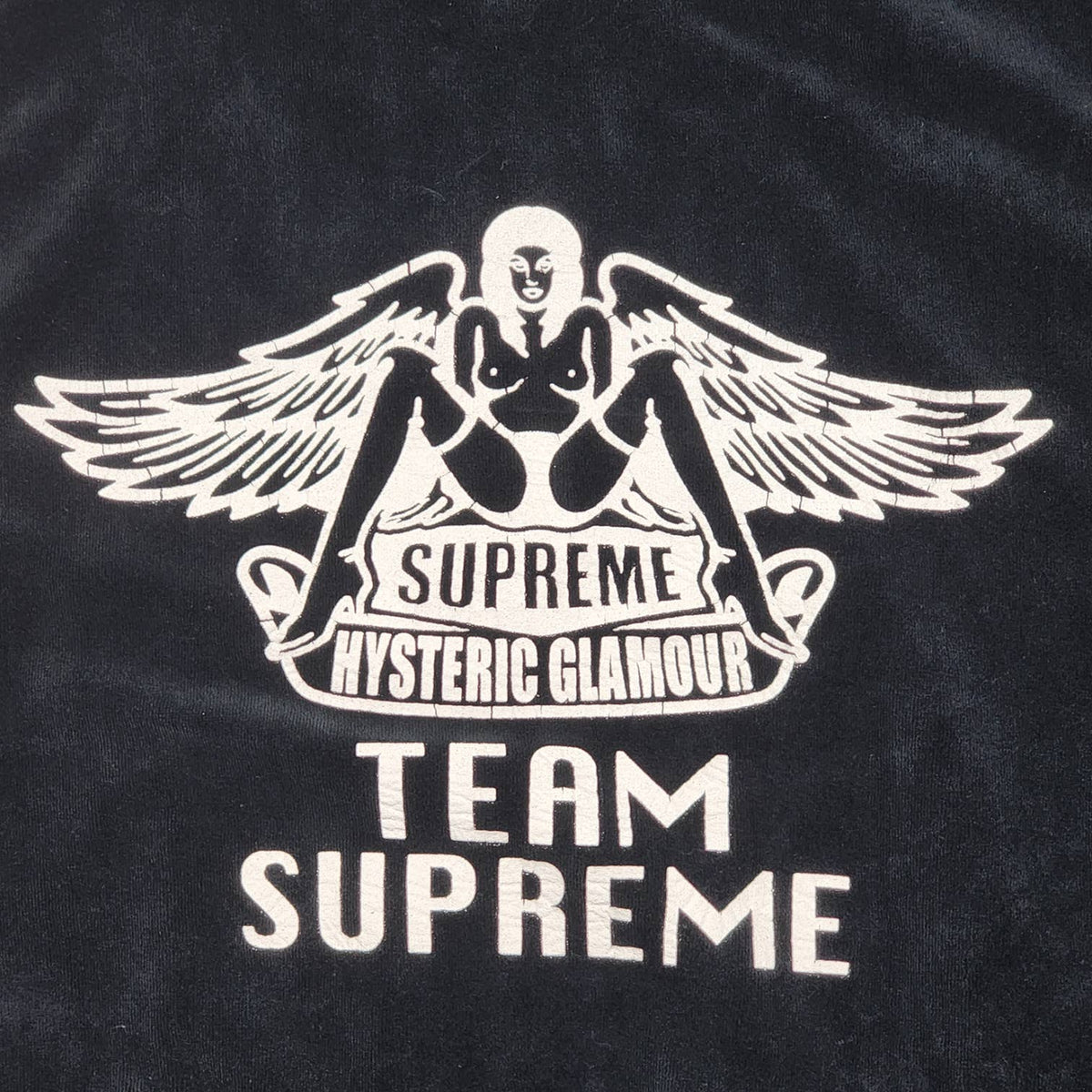 Supreme x Hysteric Glamour Track Jacket Velour BLACK Vintage