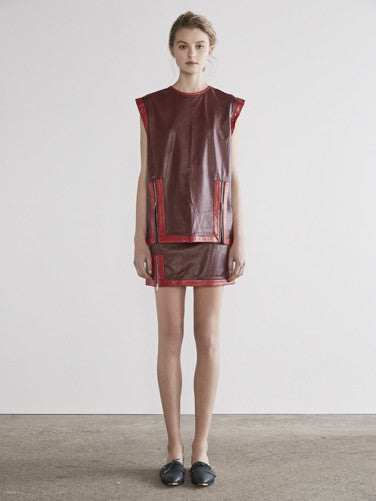 Exposed Tee In Maroon/Red MADE-TO-ORDER