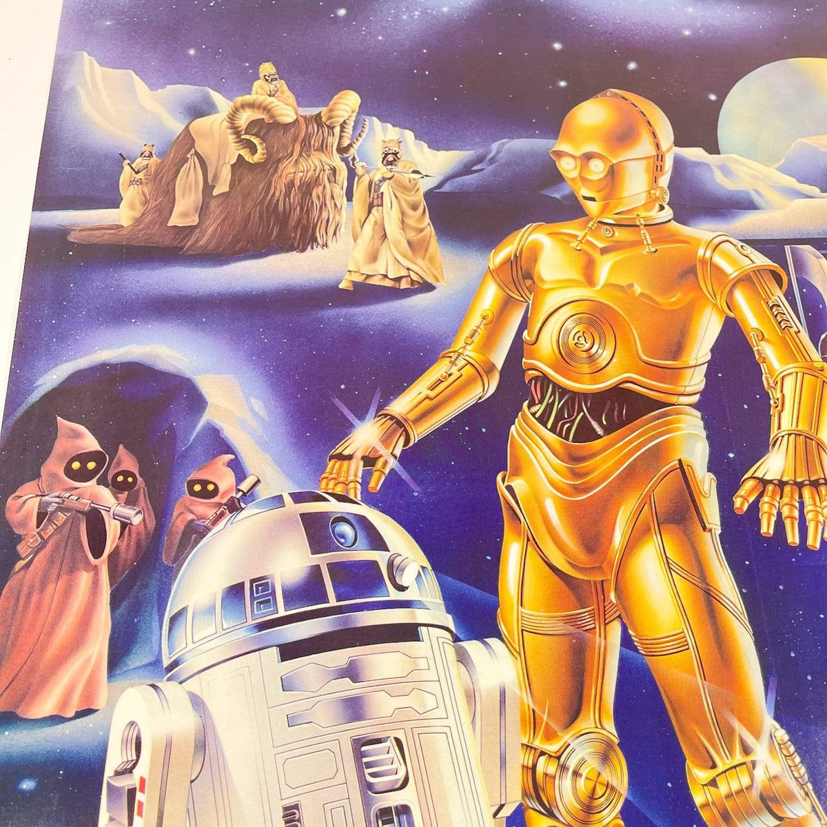 Unused 1980 Poster STAR WARS ESB Droids RED Proctor & Gamble Promo Poster 