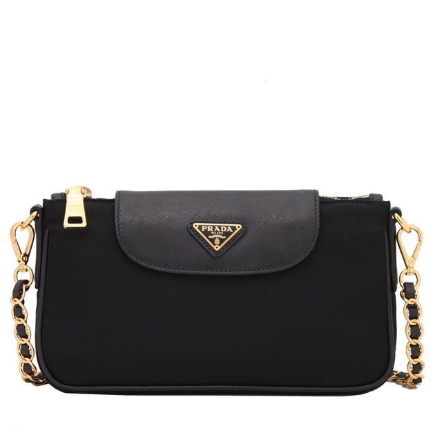 prada mini bag with chain