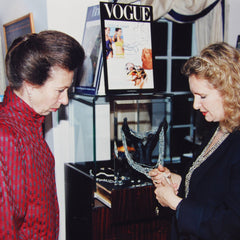 Princess Anne and Chrissie Douglas with Pearls