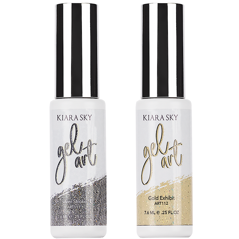 Gel Art Duo - Silver and Gold