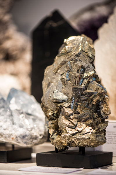 Natural Pyrite at London's Venusrox Crystals 