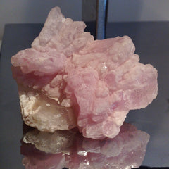 Natural rose quartz crystal from Brazil 