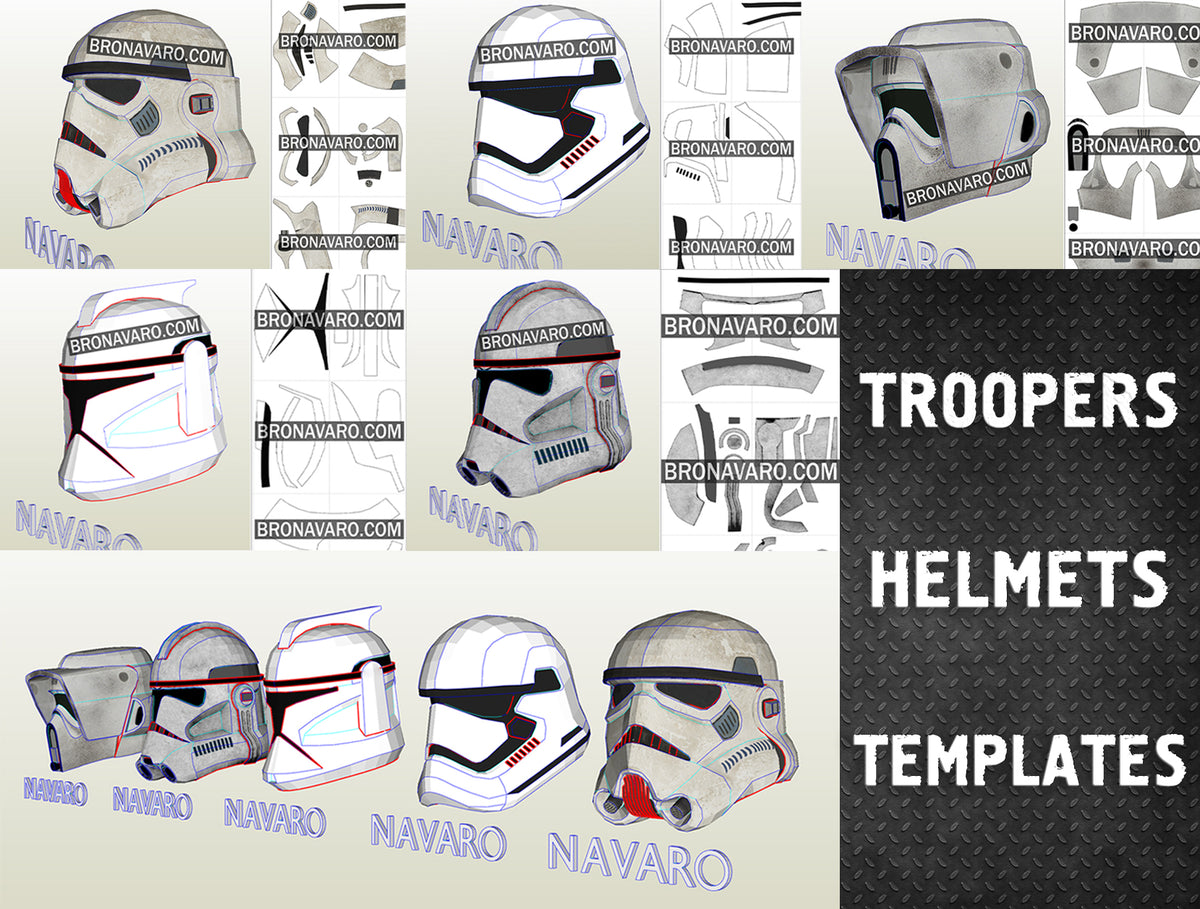 Stormtrooper Helmet Eva Foam Template