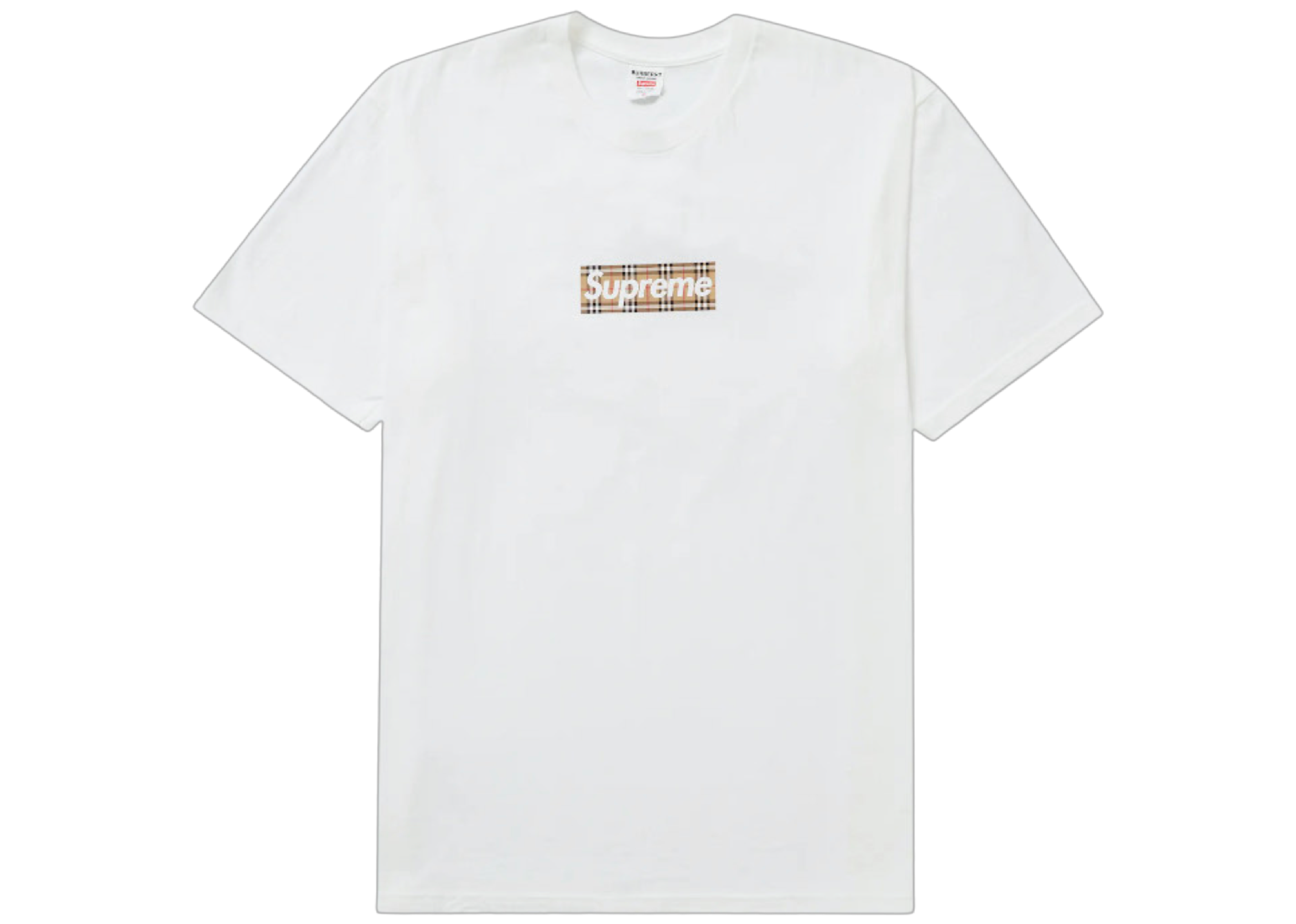 SUPREME X BURBERRY BOX LOGO 'T-SHIRT' WHITE – Copit