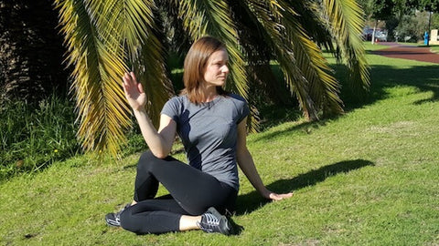 Yoga Posture Seated Twist