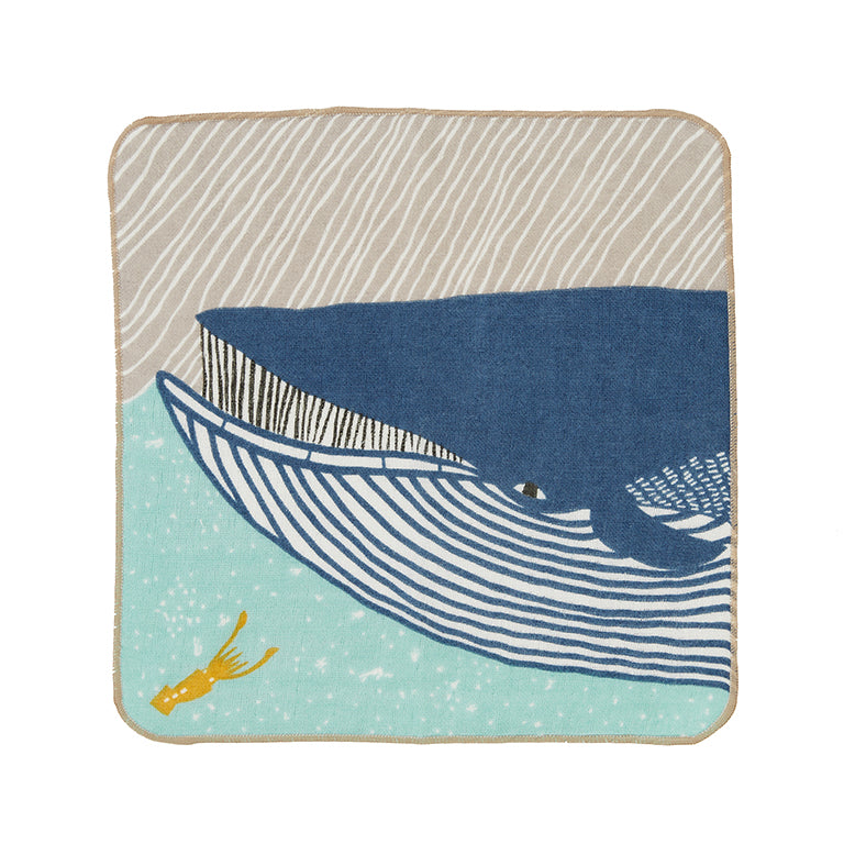 Fluffy Towel Whale Blue – katakata