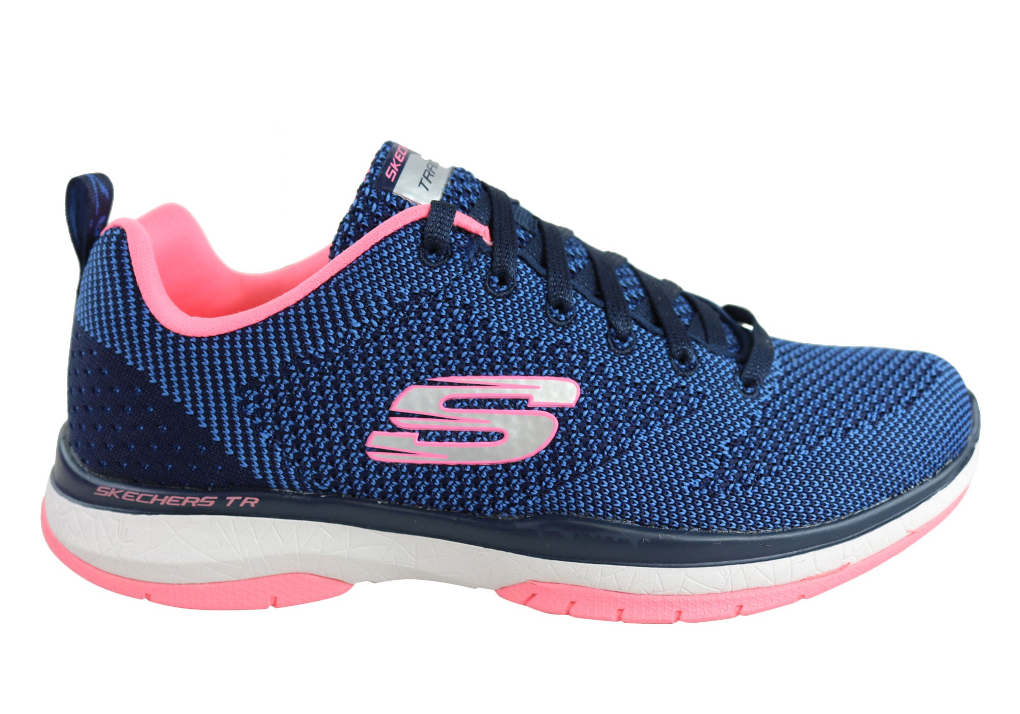 Skechers Burst Tr Knit Womens Lace Up Memory Foam Shoes – Brand House Direct