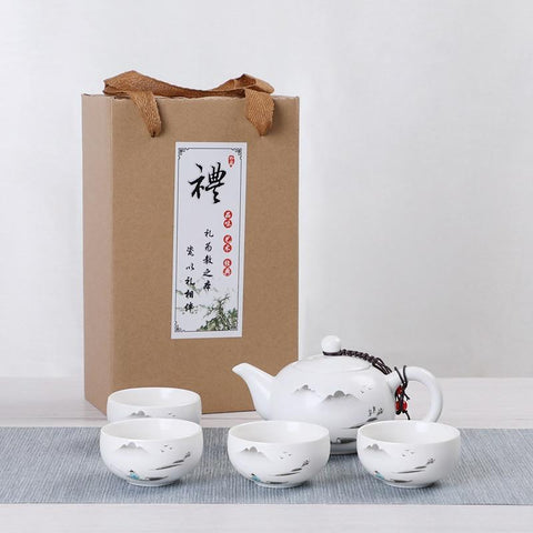Service à thé chinois box portable