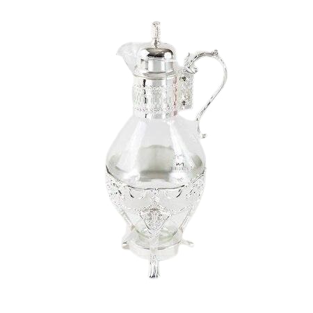 Théière Marocaine en verre à fond brodé