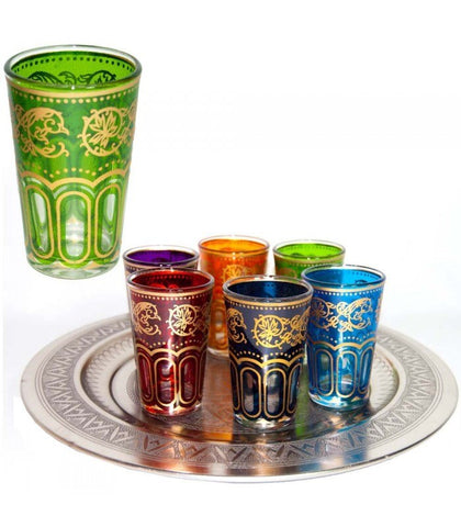 Verres à thé marocain lot de 6 verres