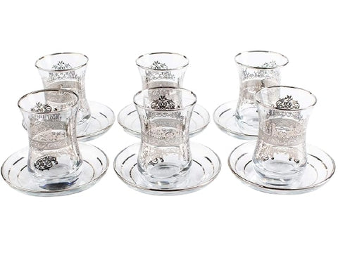 Verre à thé marocain Blanc Lot de 6