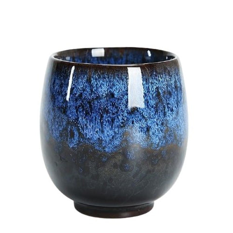 Tasse à Thé Porcelaine style Chinois Céramique Bleu Foncé