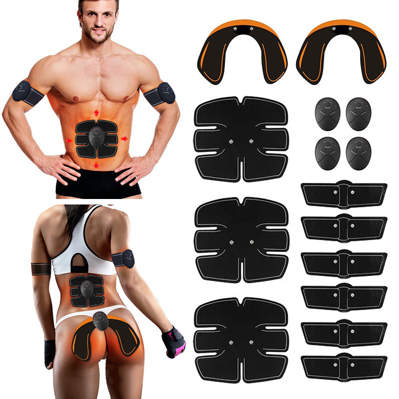 Muscle Exerciser Fitness EMS Abdominal Butt Stimulator Electric Slimming Massage 