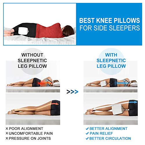 cuscino per supporto per ginocchio per sciatico gamba schiena alleviare il dolore bianco Cuscino per ginocchia per dormire Cuscini per gambe ortopedico con schiuma memory per traversine laterali 