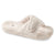 Women's Spa Slide Slippers in Natural Right Angled View