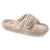Women's Spa Slide Slippers in Taupe Right Angled View