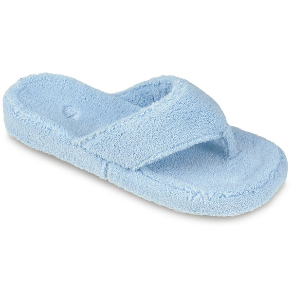 The Terry Cloth Spa Thong Slippers - Hammacher Schlemmer
