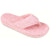 Women's Spa Thong Slippers in Pink Right Angled View