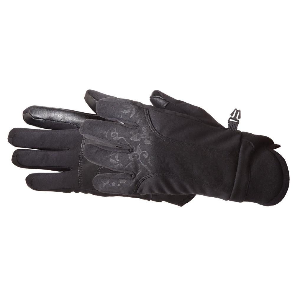 Women's Get Intense Touchtip Gloves in Black Pair Side Profile
