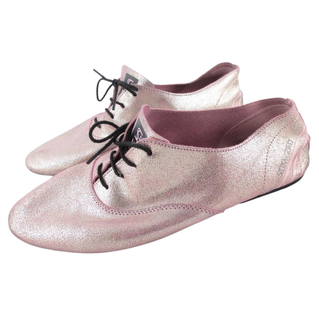 Adidas X Selena Pink Shimmer Leather Ballet – Preloved