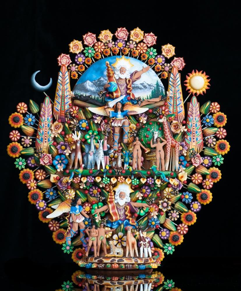Mexican Tree of Life Genesis Theme Adam Eve