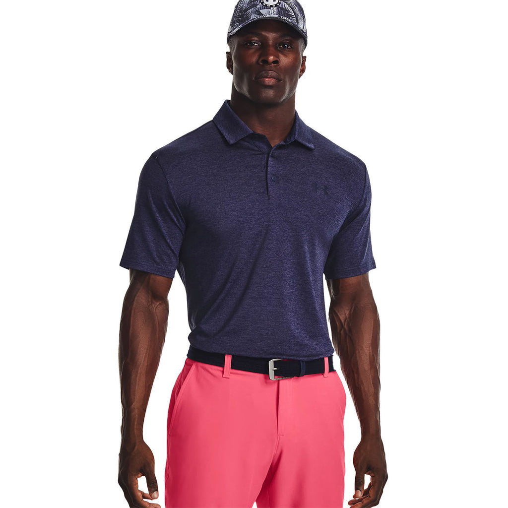 Under Armour Men's Midnight Navy Light Heather Playoff 3.0 Polo