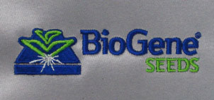 Embroidered BioGene Seeds Logo: 6200 Stitches