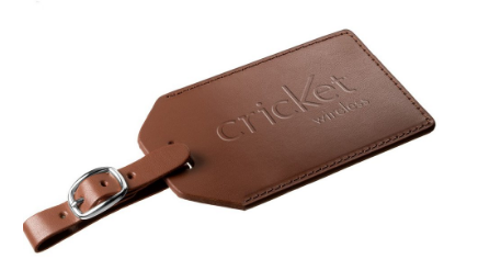 Debossed Leather Custom Luggage Tag with Corporate Logo