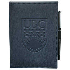 Custom University Logo Leather Padfolio Notebook
