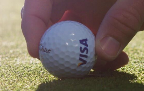 Custom Pad Printed Golf Ball with Corporate Logo