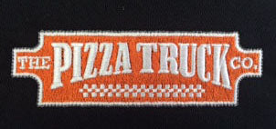 Embroidered The Pizza Truck Co. Logo, 12,800 Stitches