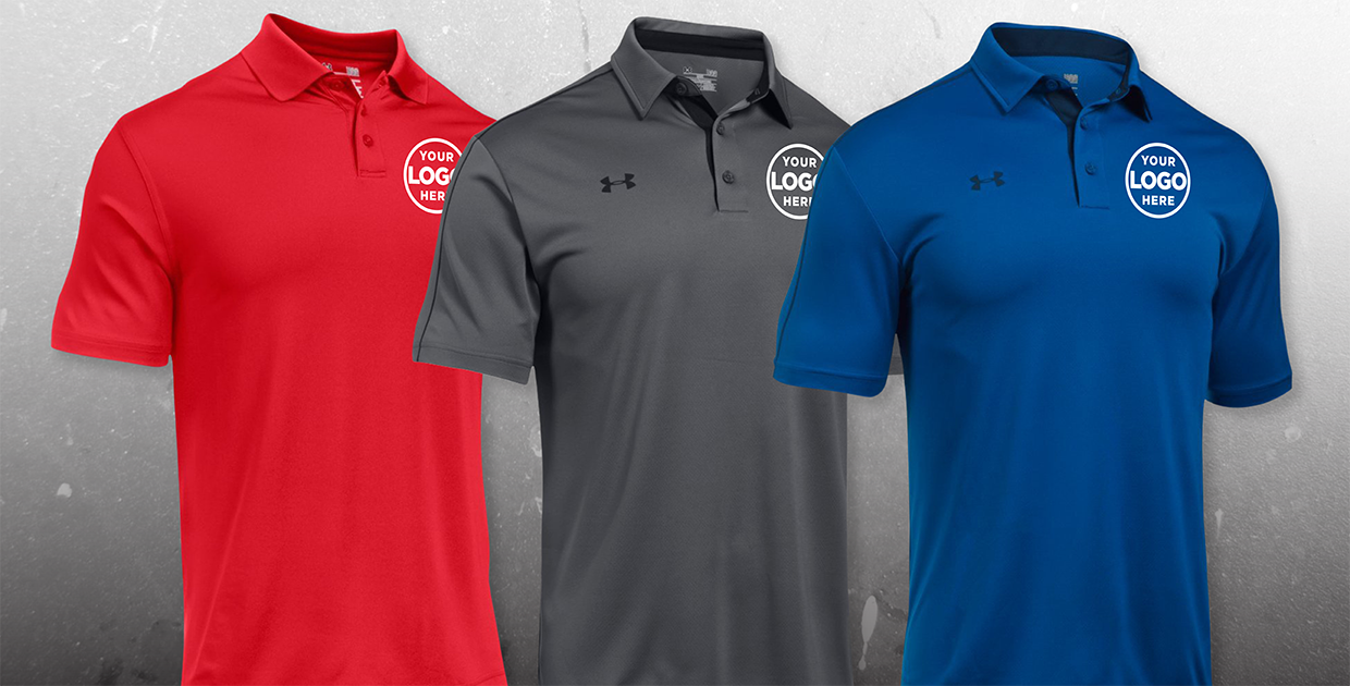 custom embroidered under armour polo shirts