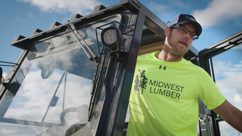 High Visibility Work Shirt with Screen Printed Company Logo