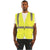 OccuNomix Men's Yellow High Visibility Value Solid Standard Zipper Safety Vest