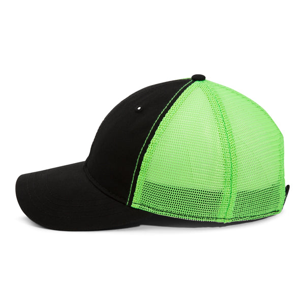 black neon green hat