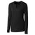 Cutter & Buck Women's Black DryTec Long Sleeve Avail Double V-Neck