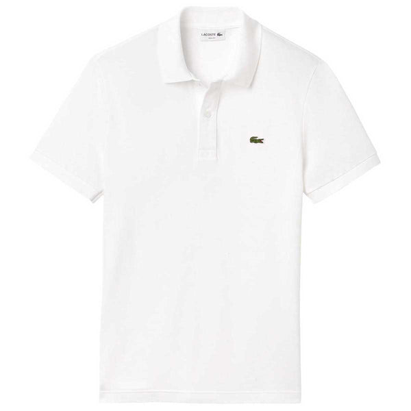 White Petit Pique Slim Fit Polo Shirt