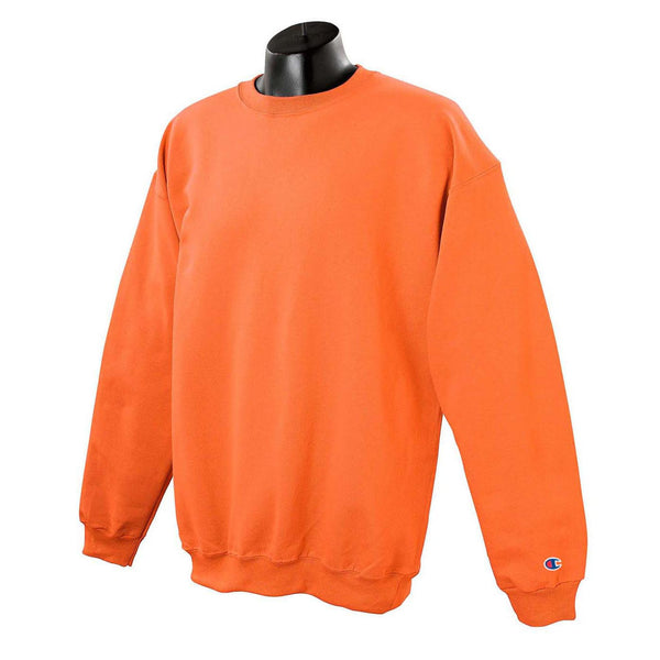 Champion Men's Orange Crewneck Sweatshirt