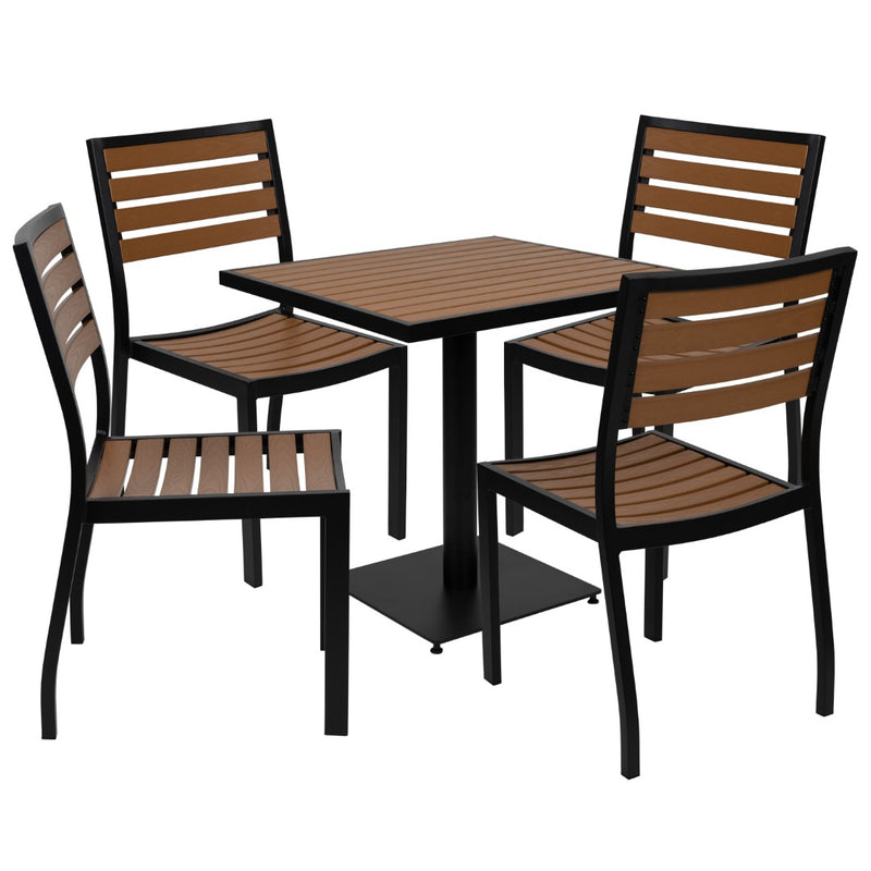 dining table set 4 seater plastic