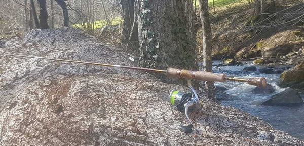 matériel pour la pêche de la truite en ruisseau