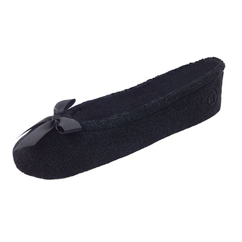 isotoner women's terry ballerina slipper