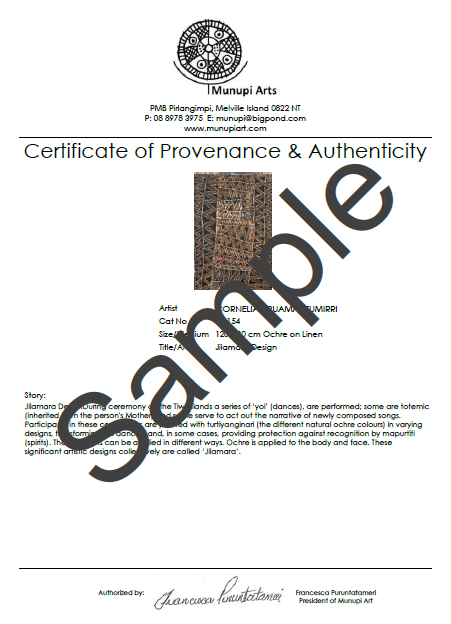 Certificate of Provenance & Authenticity